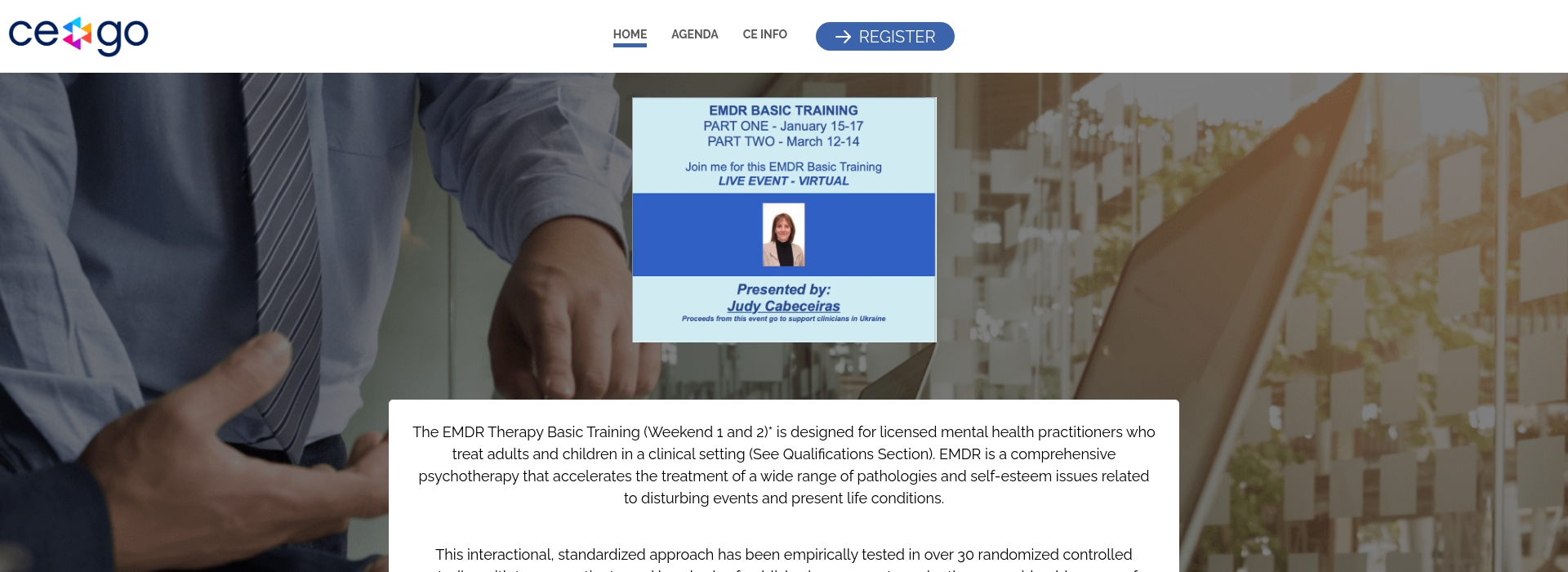 Emdr therapy training regent jan march 2025